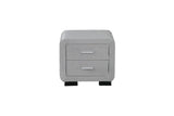 Noptiera tapitata plush alb Velvet WLS